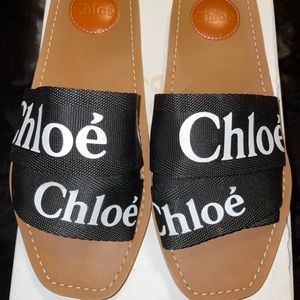 Chloè Woody Logo Sandals